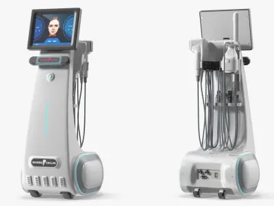 SMAS Focus Ultrasound Lifting Device White 3D model