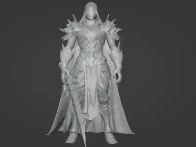 The Beast Slayer Knight - 3D Printable Fantasy Warrior STL Model 3D print model