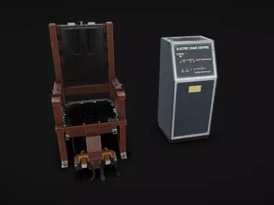 Electric Chair 01 Low-poly 3D model