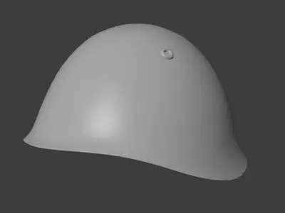 Italian Army M33 Helmet Low-poly 3D model