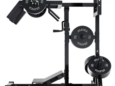 HyperSquat Kniebeuge und Wadenmaschine 3D model