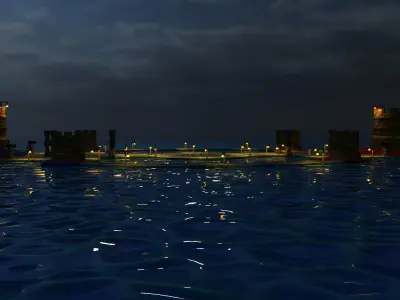 3D Game Environment Low-poly 3D model