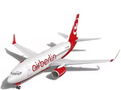 airberlin Boeing 737-700w 3D model