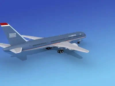 Boeing 757-200 US Airways 3D model