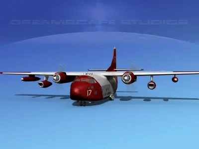 Fairchild C-123K Provider V11 3D model