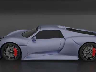 PORSCHE 918 Free 3D model