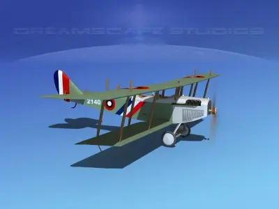 Curtiss JN-2 Jenny V02 3D model