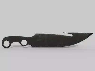 Hunter knife Free low-poly 3D model