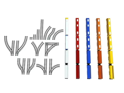 Vehicles Pack - Low Poly - 300 Colors 3D model