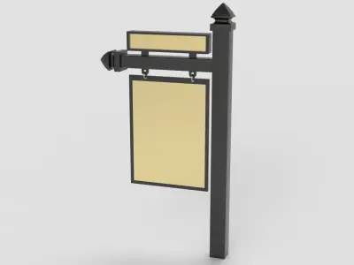 Realtor Sign 3D model