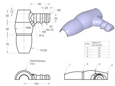 Hair Dryer Casing Free 3D model