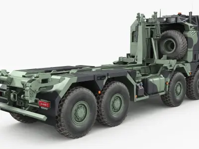 RMMV HX3 tactical military truck 8x8 3D model