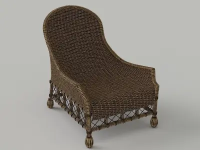 Lounge chair 3D model 6