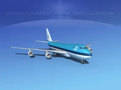 Boeing 747-100 Royal Dutch KLM 3D model