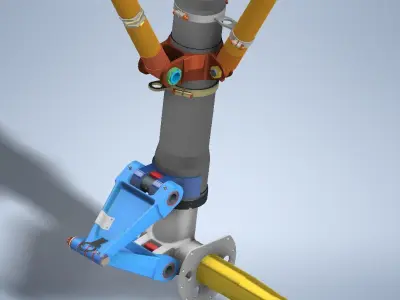 P-38 Lightning Landing Gear 3D print model