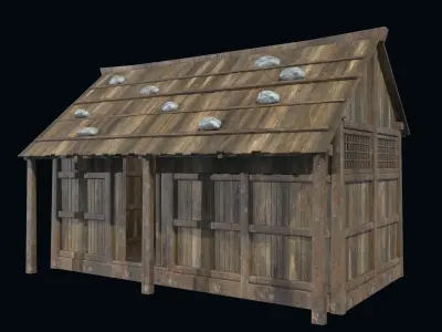 ASIAN JAPAN HOUSE ORIENTAL INDUSTRIAL CITY BUILDING COLLECTION Low-poly 3D model