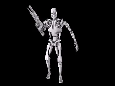 Terminator T-800 Endoskeleton Pose 1 3D print model purchase