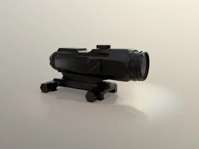 Leupold Mark4 Hamr Scope Low-poly 3D model