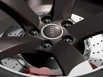 Audi R8 Spyder wheel 3D model