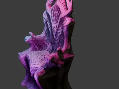 Demon Throne 6 Free low-poly 3D model