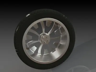Car Wheel SUV 3D model