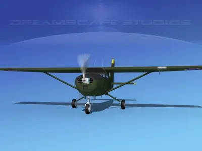 Cessna T-41 Mescalero Royal Thai Army 3D model