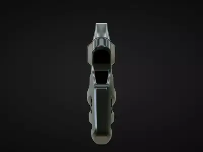 3D GUN Low-poly 3D model