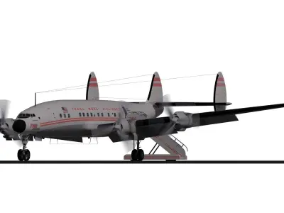 Lockheed-L 1649A Starliner 1957 3D model