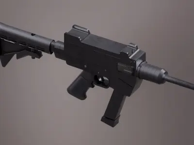 A-M20 PRB Rigged Low-poly 3D model