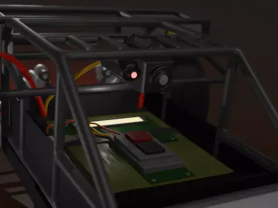 BombBug buggie with C4 Low-poly 3D model