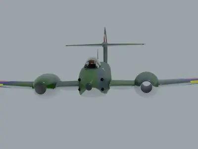 Gloster Meteor 3D model