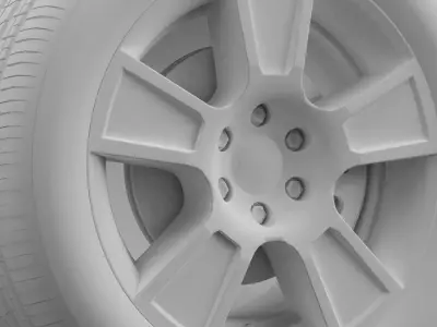 GMC Sierra Regular cab wheel 3D model