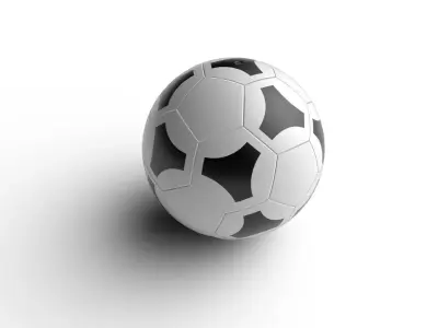 Soccer Ball M06b Low-poly 3D model