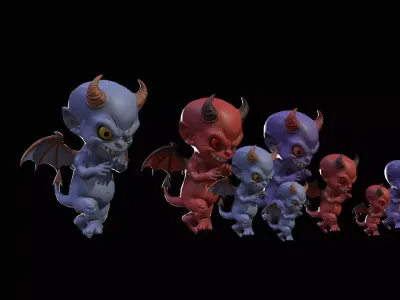 ChibiDemon1Pack1 Low-poly 3D model