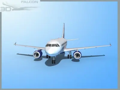 Falcon3D A319 Air Tours 3D model