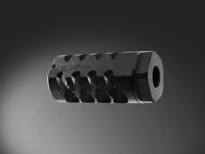 muzzle brake mou station 3D model