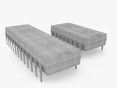 Computer chips 3D model