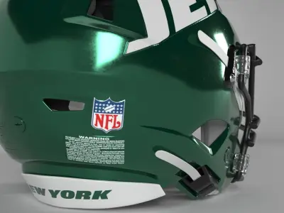 NEW YORK JETS Helmet Football AFC EAST PBR updated 2025 3D model