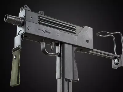 Ingram MAC-10 - PBR Game Ready Free low-poly 3D model