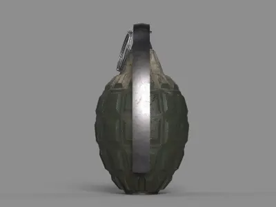 Frag hand grenades PACK Low-poly 3D model
