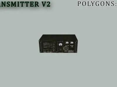 Military Communication Kit Lowpoly Free low-poly 3D model