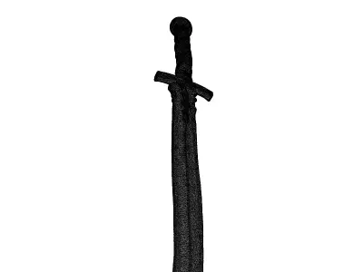 Rusty Medieval Sword 3D Model 3D model