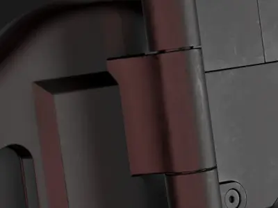 UMP-9 gun Low-poly 3D model