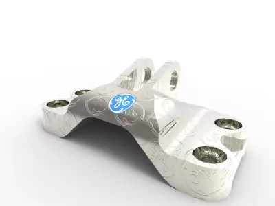 Bracket silver bicycle Free 3D model