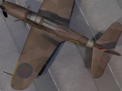 Bell Airacobra Mk-1 3D model