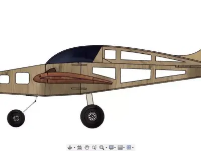 SS RC Plane 1 3D model