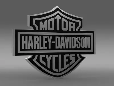 Harley-Davidson Logo 3D model