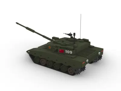 ZTZ-96 Battle Tank 3D model