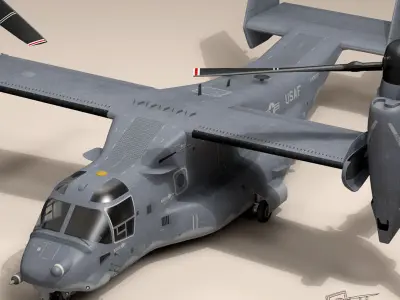V-22 Osprey USAF 3D model