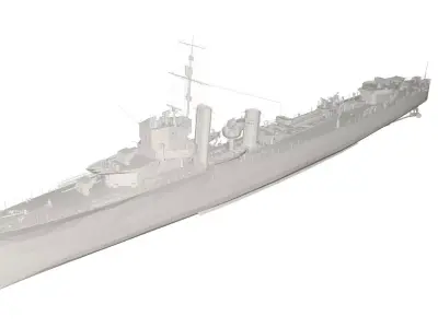 Military Ship 3D model